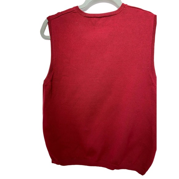 PENDLETON Men's Red Sweater Vest SZ L Mens125 * Pre Owned - Picture 6 of 8